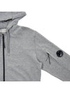 Light Fleece Hooded Zip-Up Gray - CP COMPANY - BALAAN 5
