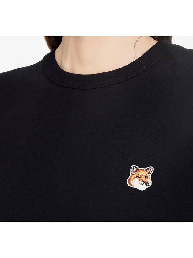 Fox Head Patch Short Sleeve T-Shirt Black - MAISON KITSUNE - BALAAN 7