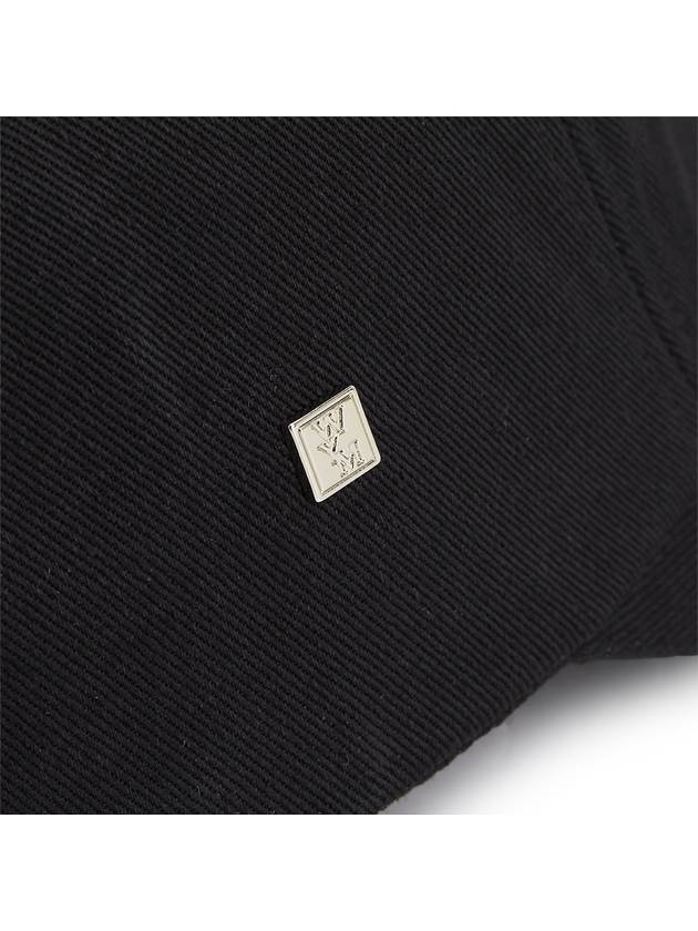 Embroidered Logo Cotton Ball Cap Black - WOOYOUNGMI - BALAAN 7