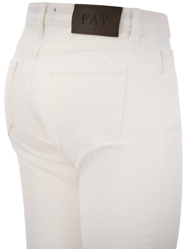 5-pocket trousers in stretch cotton. - FAY - BALAAN 4