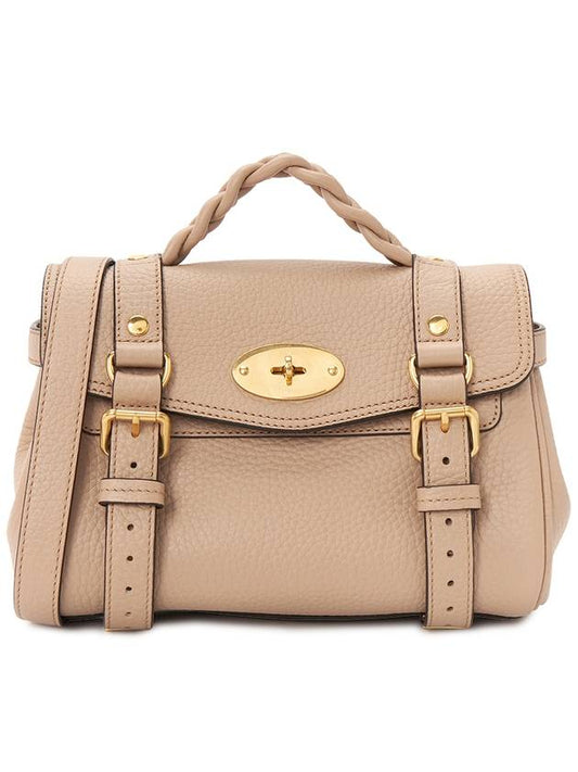 Alexa Heavy Grain Mini Tote Bag Beige - MULBERRY - BALAAN 2