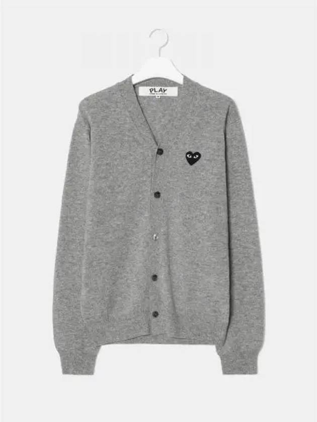 Unisex Black Heart Wappen Spring Fall Cardigan Gray Contemporary Domestic Product GM0024070970577 - COMME DES GARCONS PLAY - BALAAN 1