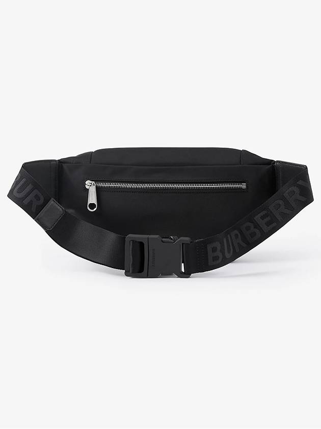 Logo Print Nylon Sonny Bum Belt Bag Black - BURBERRY - BALAAN 3