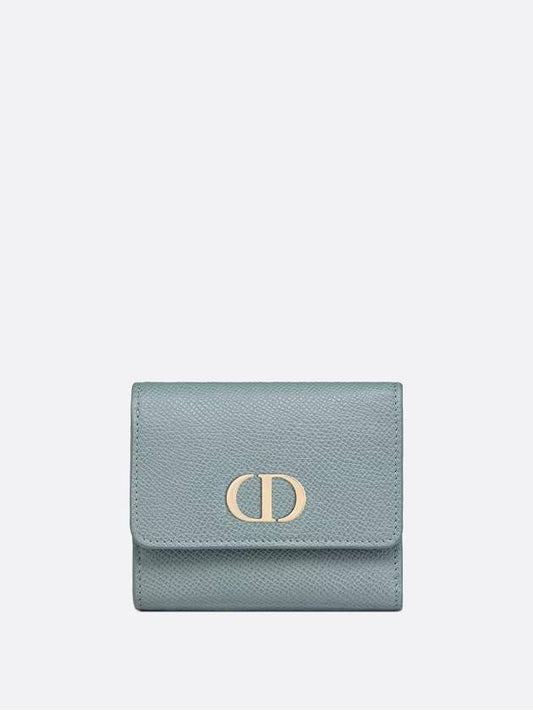 30 Montaine Lotus Halfwallet Cloud Blue - DIOR - BALAAN.