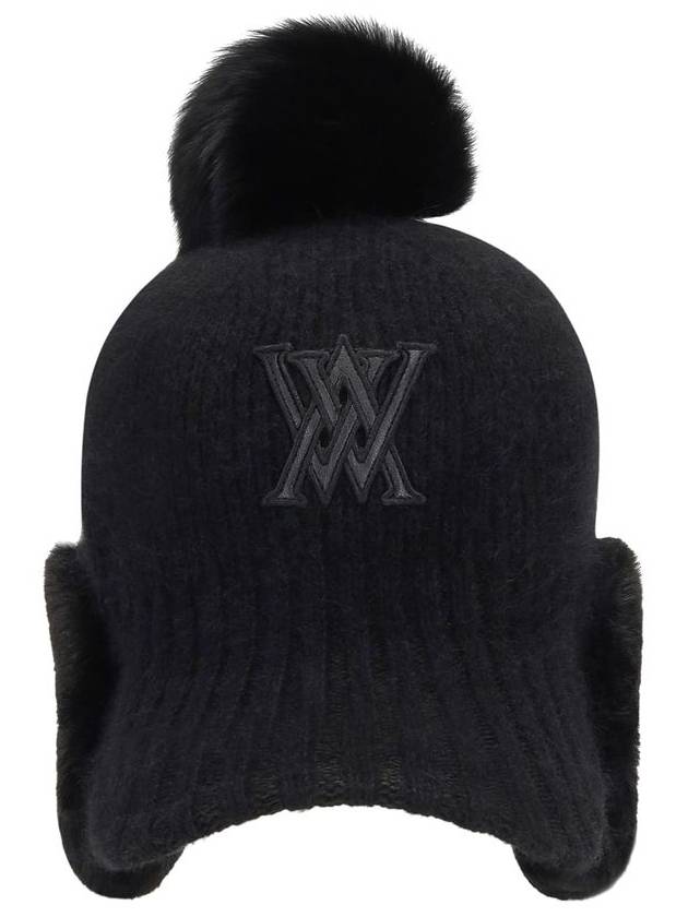 Official W NEW ANGORA KNIT BALLCAP BK - ANEWGOLF - BALAAN 4