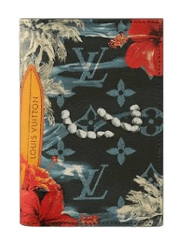 Monogram Surfin Canvas Passport Wallet Navy Blue - LOUIS VUITTON - BALAAN 1