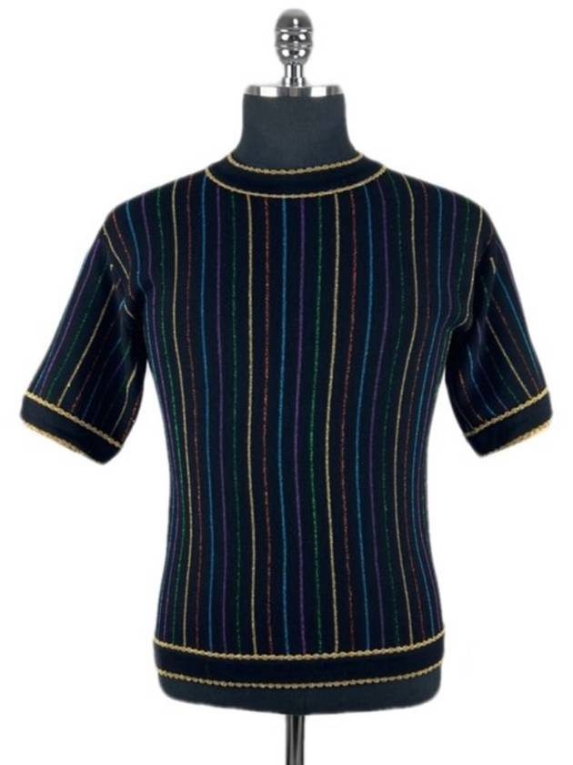 Metallic color pinstripe knit top 599180 - GUCCI - BALAAN 1