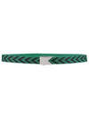 Chevron Buckle Belt Green - BOTTEGA VENETA - BALAAN.