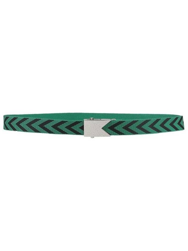 Chevron Buckle Belt Green - BOTTEGA VENETA - BALAAN 1