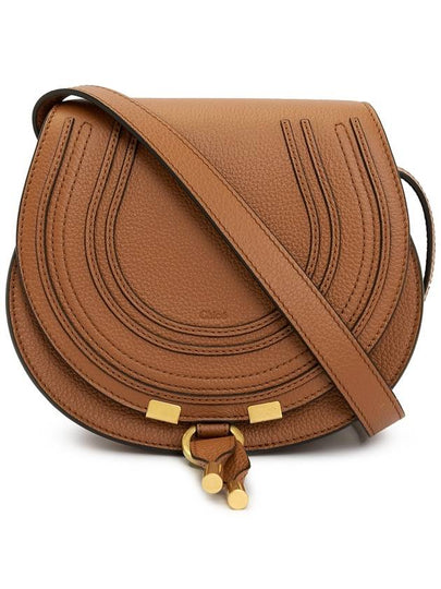 Marcie Saddle Small Grained Leather Cross Bag Tan - CHLOE - BALAAN 2