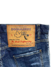 Men's Dark Lip Wash Tidy Biker Jeans Blue - DSQUARED2 - BALAAN 4