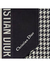 30 Montaigne Micha Silk Twill Scarf Black White - DIOR - BALAAN 7