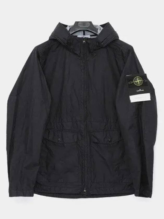 Membrana 3L TC Hooded Jacket Blue - STONE ISLAND - BALAAN 2