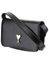 Paris Strap Card Wallet Black - AMI - BALAAN 3