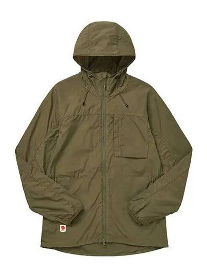 Women's High Coast Windbreaker Green - FJALL RAVEN - BALAAN 2