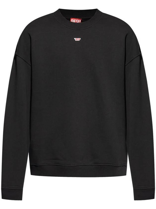 S Box D Logo Patch Sweatshirt Black - DIESEL - BALAAN 2