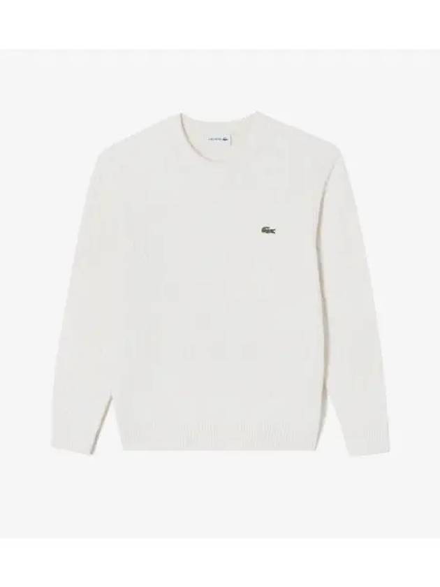 men cable pullover cream - LACOSTE - BALAAN 1