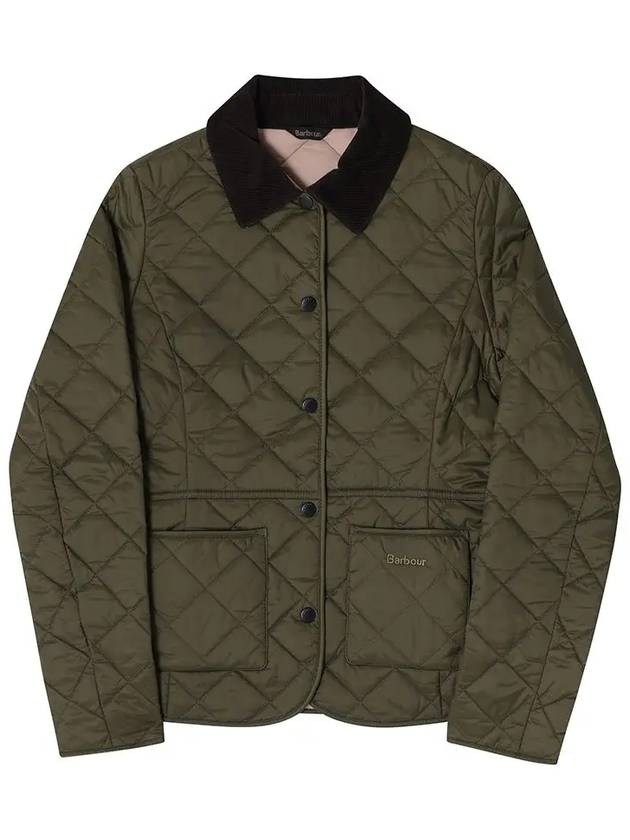 Deveron Quilting Jacket Pale Pink Olive - BARBOUR - BALAAN 3