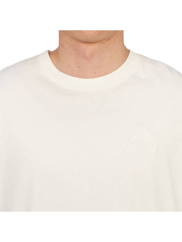 Logo Cotton Short Sleeve T-Shirt White - MOOSE KNUCKLES - BALAAN 6