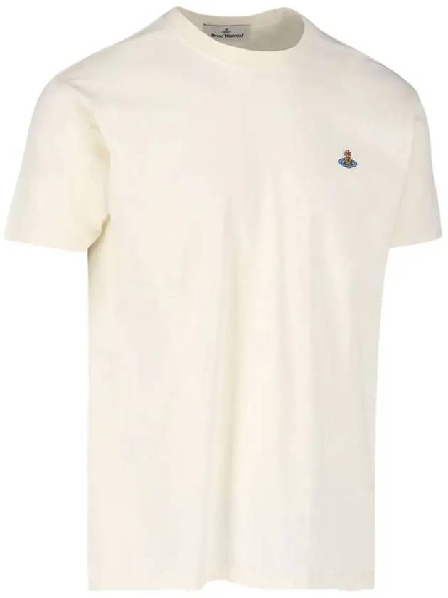 Chest ORB Logo Short Sleeve T-Shirt Beige - VIVIENNE WESTWOOD - BALAAN 4