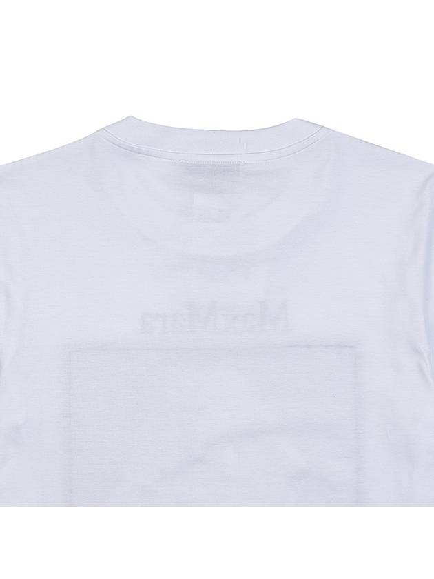 Print Cotton Short Sleeve T-Shirt White - MAX MARA - BALAAN 7