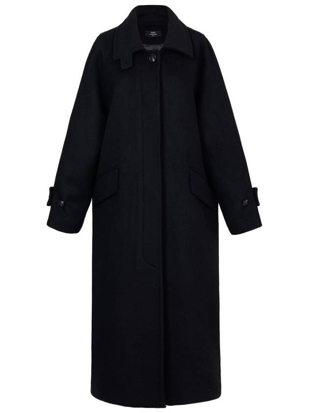 Mars Wool Hidden Button Long Coat Black - RAMUSTUDIO - BALAAN 2