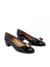 Vara Bow Patent Pumps Oxford Blue - SALVATORE FERRAGAMO - BALAAN 2