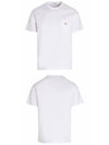 Baby Fox Patch Pocket Short Sleeve T-Shirt White - MAISON KITSUNE - BALAAN 5