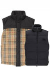 Check Panel Reversible Vest Beige - BURBERRY - BALAAN 2