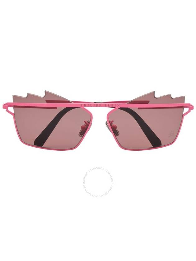 Philipp Plein Arya Mirror Pink Irregular Unisex Sunglasses 000-UES0072-PTE003N-UUXU - PHILIPP PLEIN - BALAAN 1