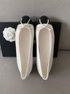 Ballerina Flat Shoes White Black G02819 - CHANEL - BALAAN 6