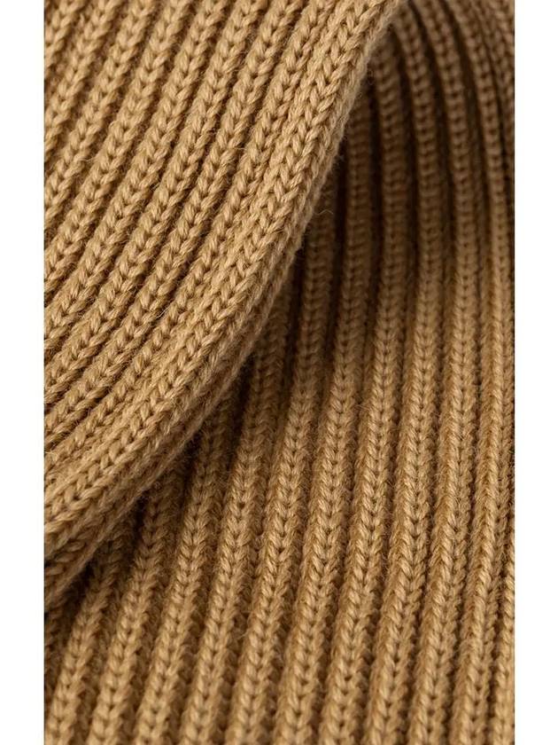 Ribbed Wool Muffler Camel SCARF CAMEL - ANDERSEN-ANDERSEN - BALAAN 4