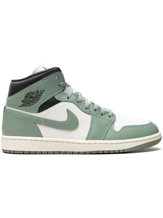 Air Jordan 1 Mid High Top Sneakers Green - NIKE - BALAAN 1