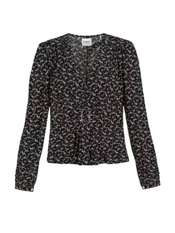 24 EDDY HT0221FA B1J02E 01BK Eddie Top - ISABEL MARANT - BALAAN 1