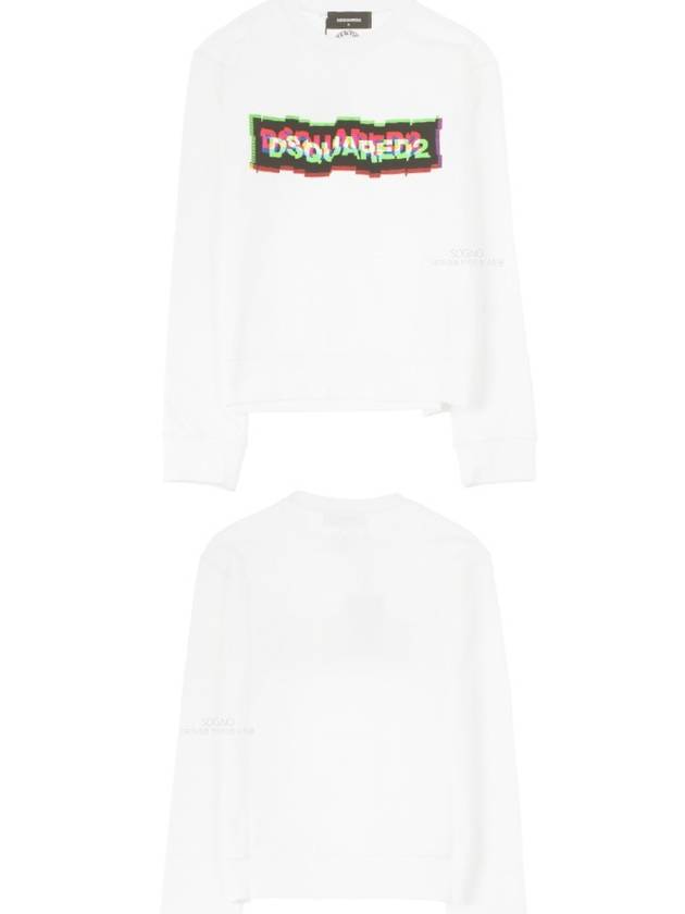 19FW 75GU0211 S25305 100 Multicolor Logo Printing Sweatshirt White Women’s Sweatshirt TR - DSQUARED2 - BALAAN 5