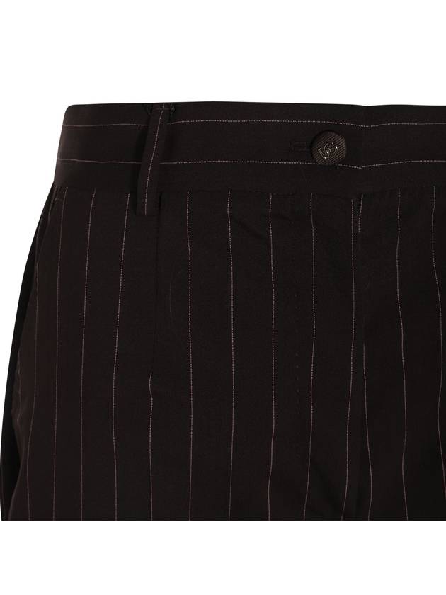 Pinstripe Straight Pants Black - DOLCE&GABBANA - BALAAN 6