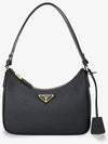 Re-Edition Saffiano Leather Mini Bag Black - PRADA - BALAAN 3