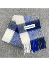 Studios Mohair Check Scarfwhite Gray Royal Blue - ACNE STUDIOS - BALAAN 4