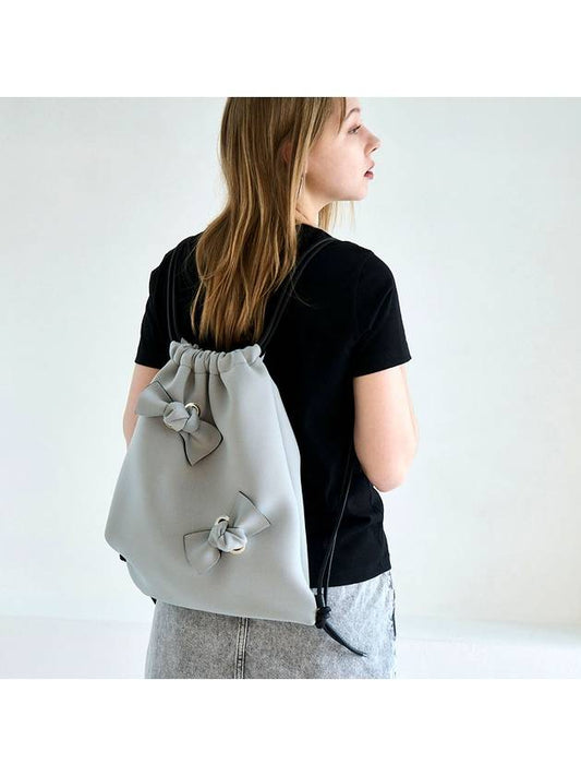 Back to Ribbon Backpack Gray - SUIN - BALAAN 1