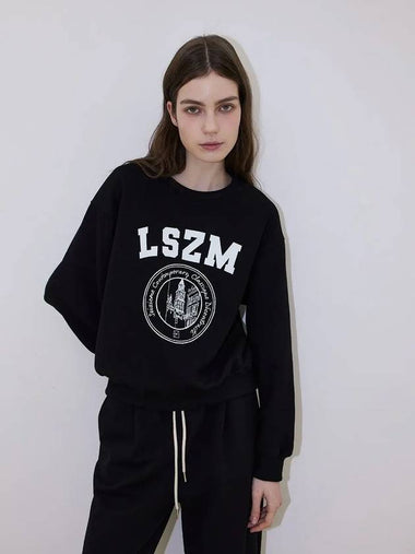 Logo Crewneck Sweatshirt Black - LESEIZIEME - BALAAN 1