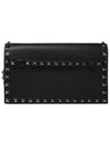 11Th Anniversary Rockstud Clutch Bag Black - VALENTINO - BALAAN 5