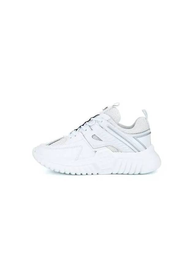 Men's Chunky Outsole Mesh Runner Sneakers White 270203 - PHILIPP PLEIN - BALAAN 1