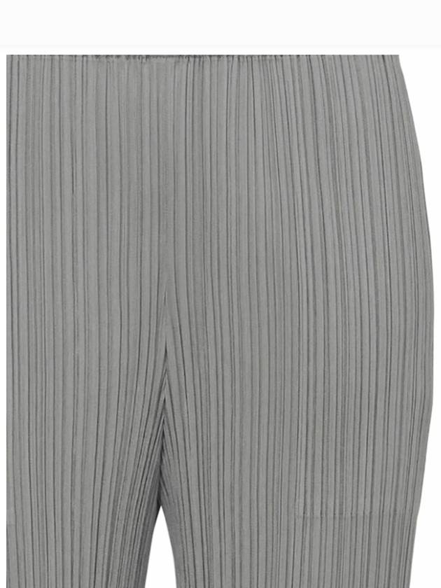 Pleated Basic Straight Pants Grey - ISSEY MIYAKE - BALAAN 5