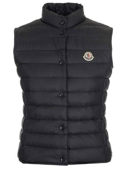 Liane Logo Patch Down Vest Black - MONCLER - BALAAN 2