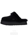 Women's Diskett Fleece Platform Slippers Black - UGG - BALAAN 2