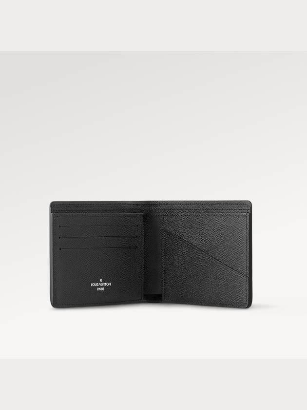 Multiple Taiga Leather Half Wallet Black - LOUIS VUITTON - BALAAN 6