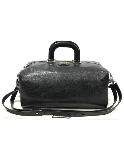 587866 Black Soft Leather Morpheus Interlocking G Boston Duffel Tote Shoulder Backpack 3WAY - GUCCI - BALAAN 2