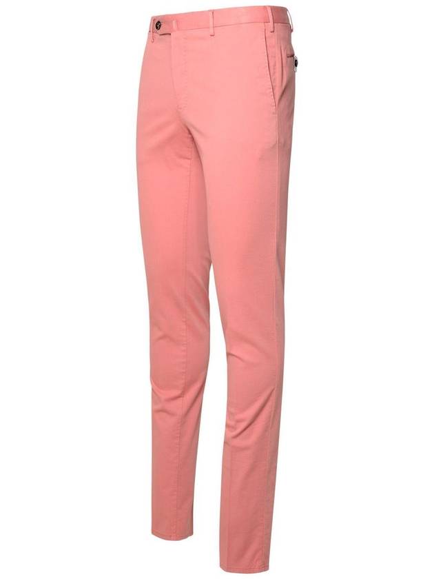 Pt01 'Superslim' Pink Cotton Blend Trousers - PT01 - BALAAN 2