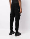 Logo Patch Drawstring Waist Cargo Track Pants Black - MOOSE KNUCKLES - BALAAN 7