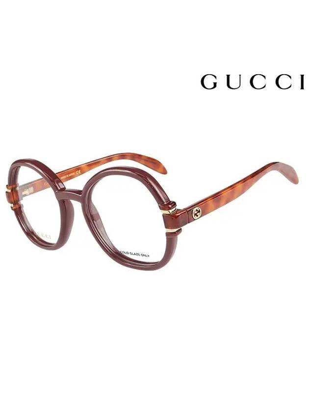 Glasses Frame GG1069O 003 Round Women's Glasses - GUCCI - BALAAN.